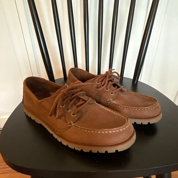 Sperry Men’s brown leather boat shoes size 8.5 - Picture 2 of 10
